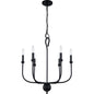  Blanche 6-Light Chandelier In Matte Black