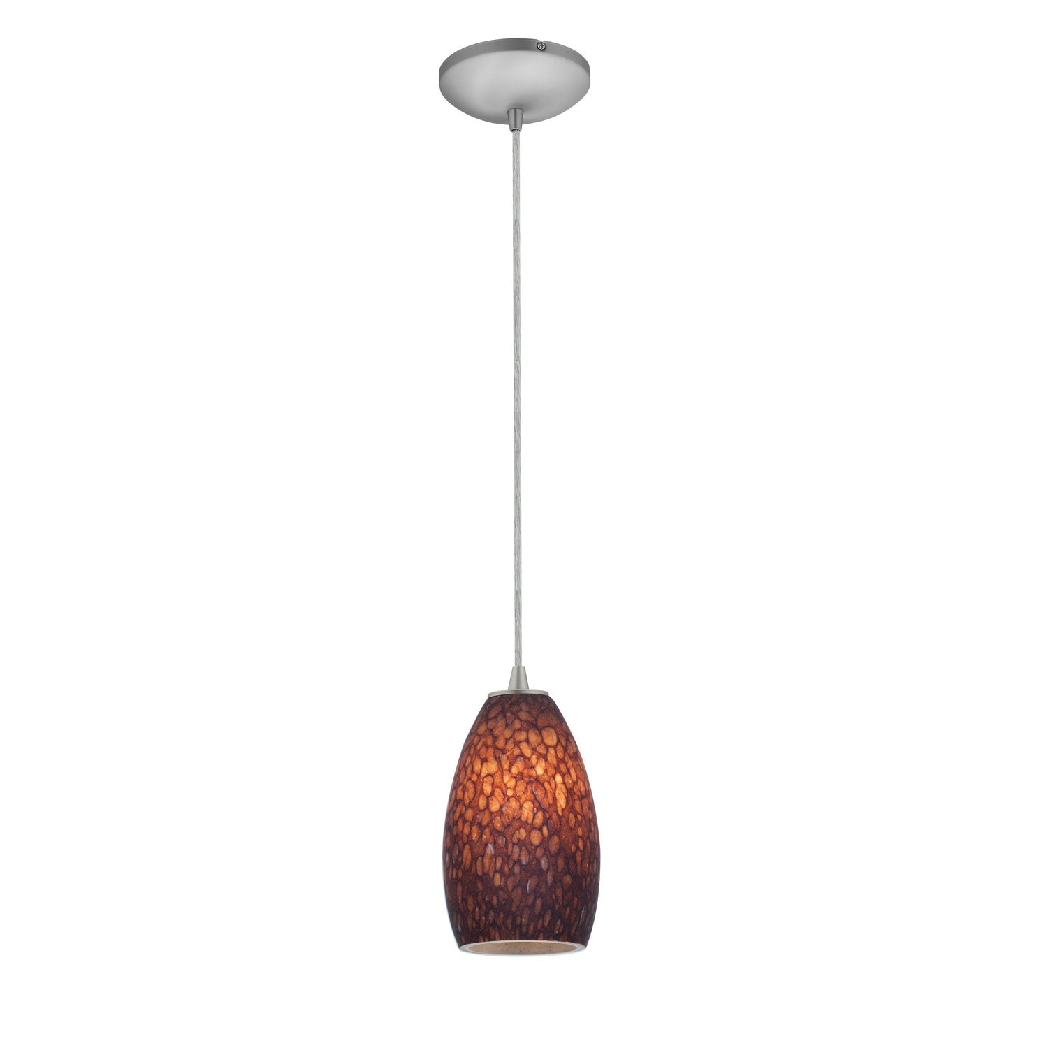  Champagne 1-Light Cable Hung Pendant