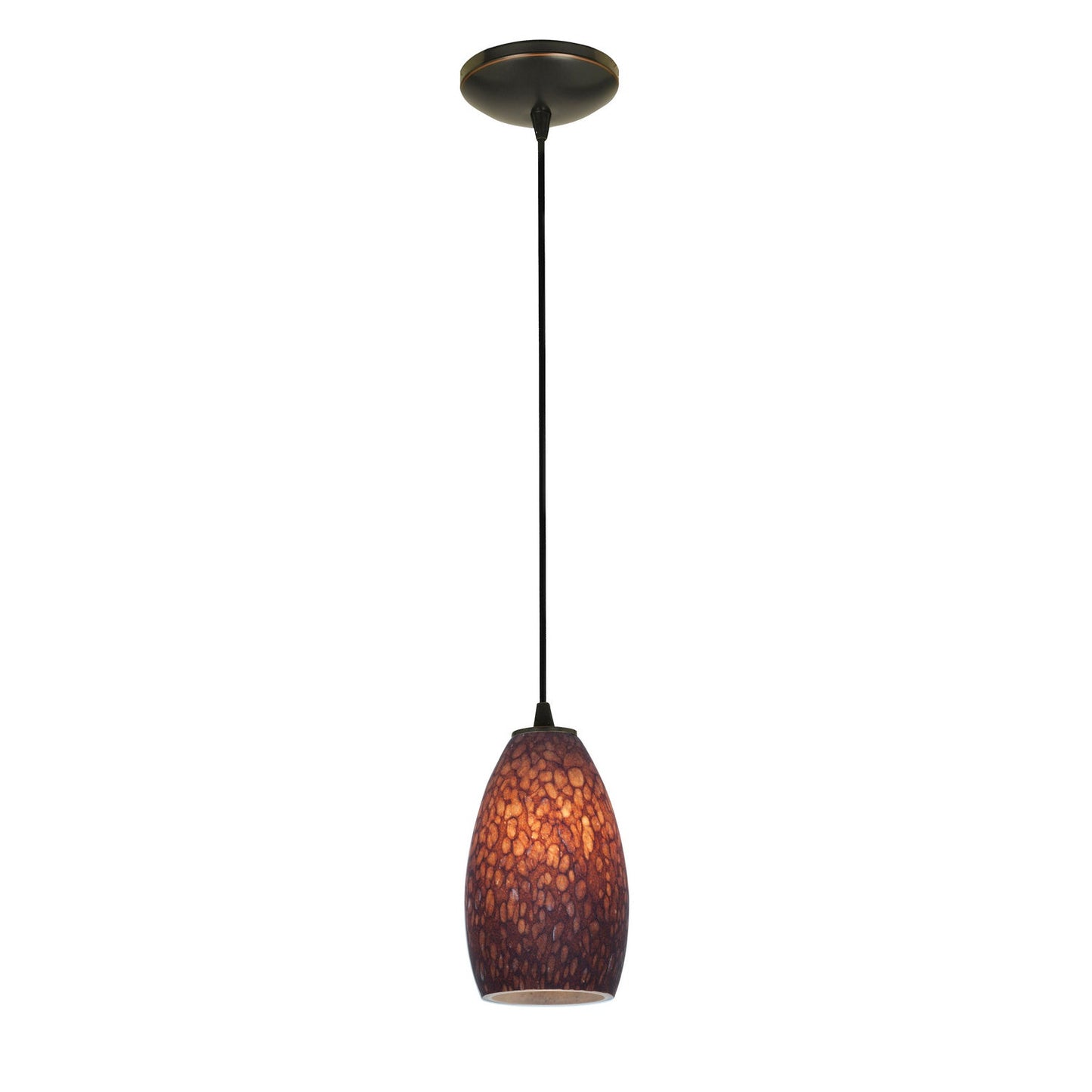  Champagne 1-Light Cable Hung Pendant