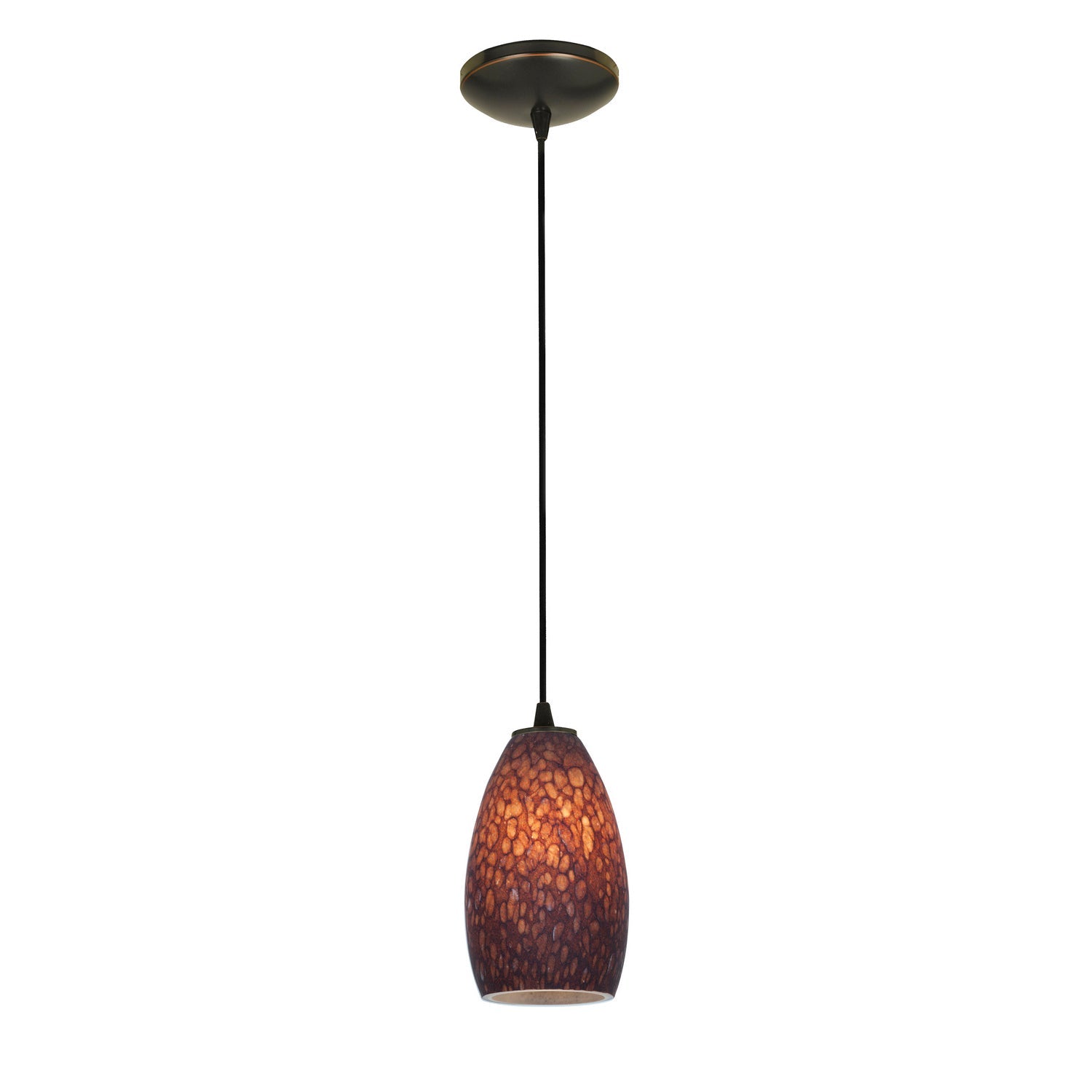  Champagne 1-Light Cable Hung Pendant