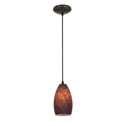  Champagne 1-Light Cable Hung Pendant