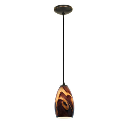  Champagne 1-Light Cable Hung Pendant