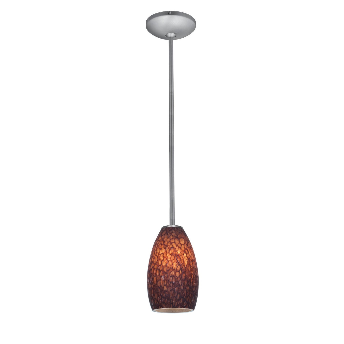  Champagne 1-Light Downrod Pendant