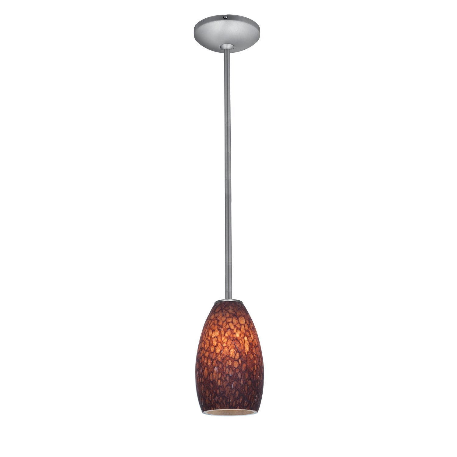  Champagne 1-Light Downrod Pendant