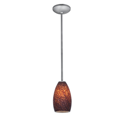  Champagne 1-Light Downrod Pendant