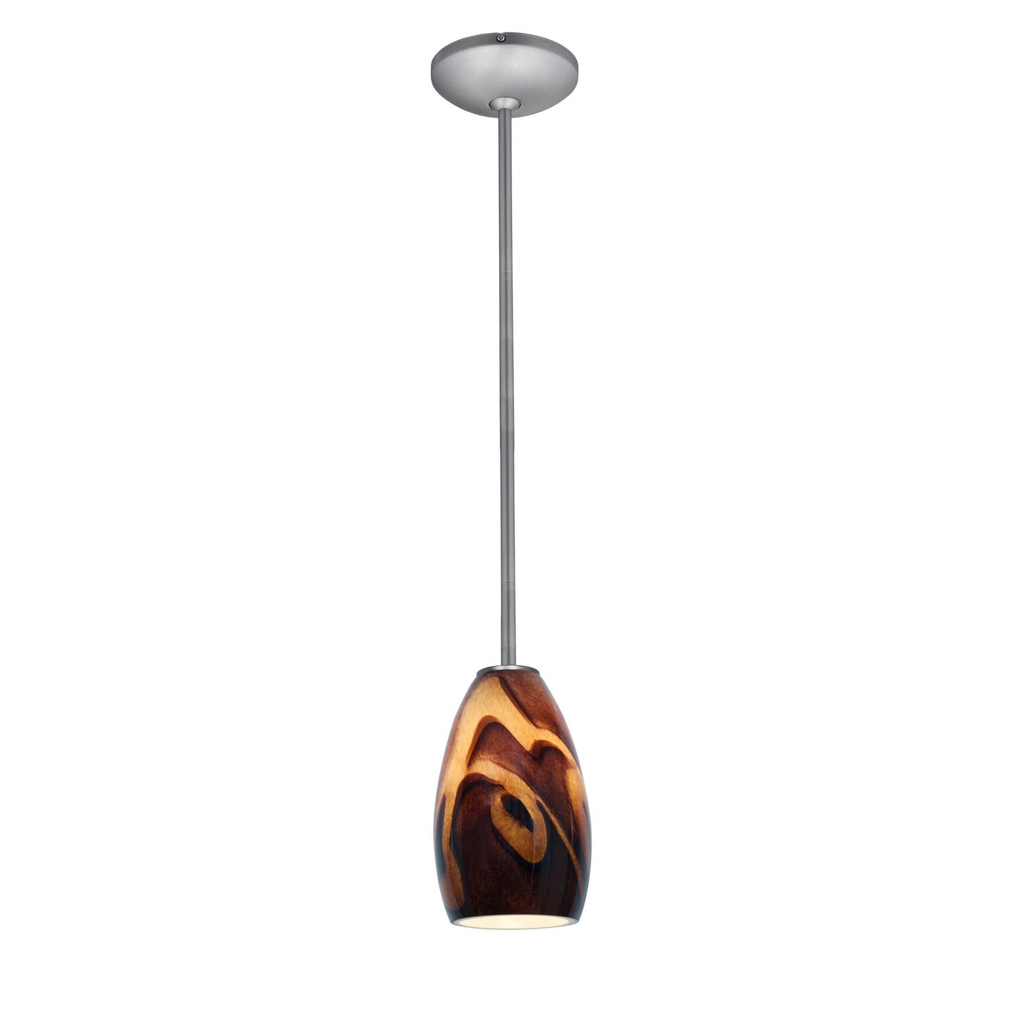  Champagne 1-Light Downrod Pendant