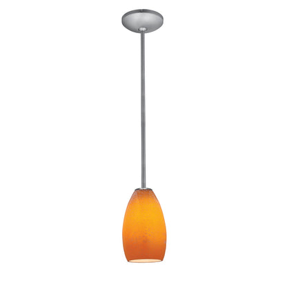  Champagne 1-Light Downrod Pendant