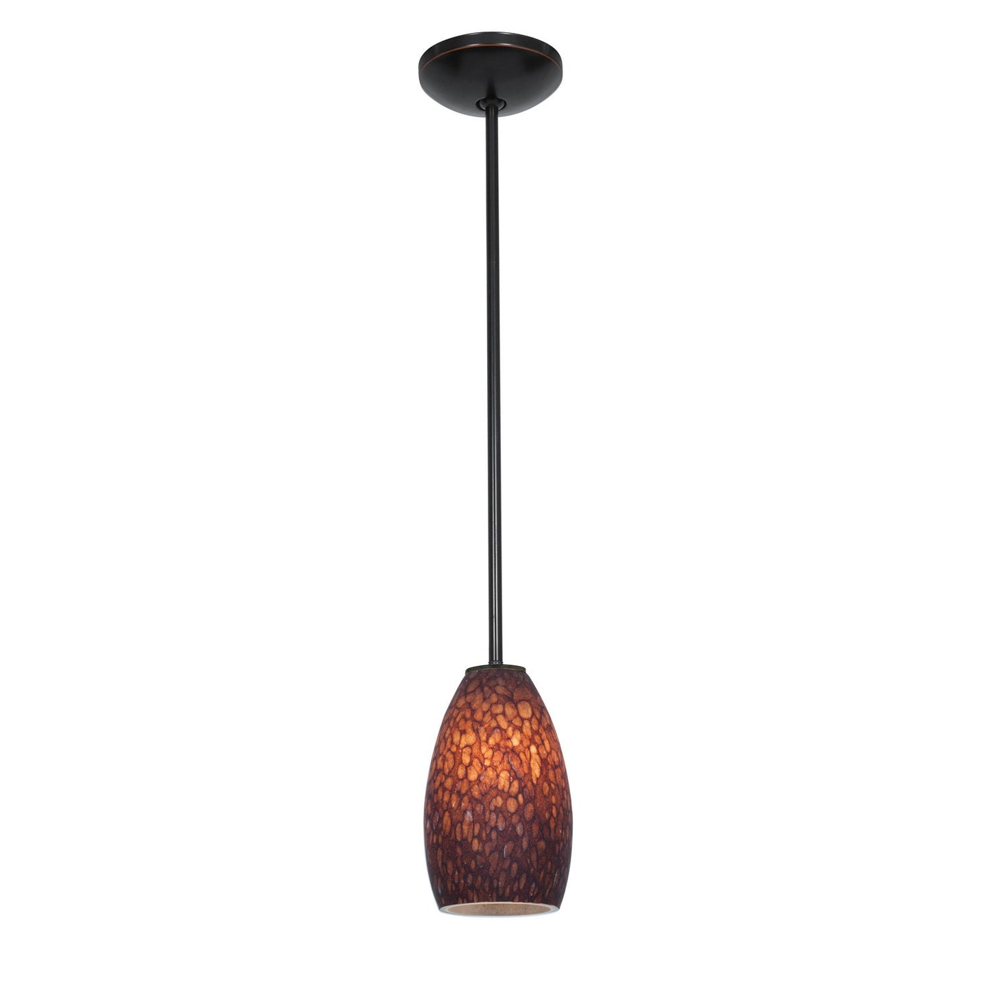  Champagne 1-Light Downrod Pendant