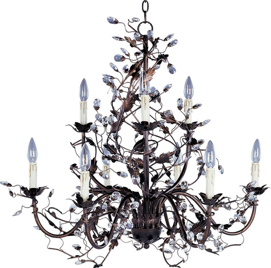 Maxim Elegante 9-Light Chandelier In Oil Rubbed Bronze