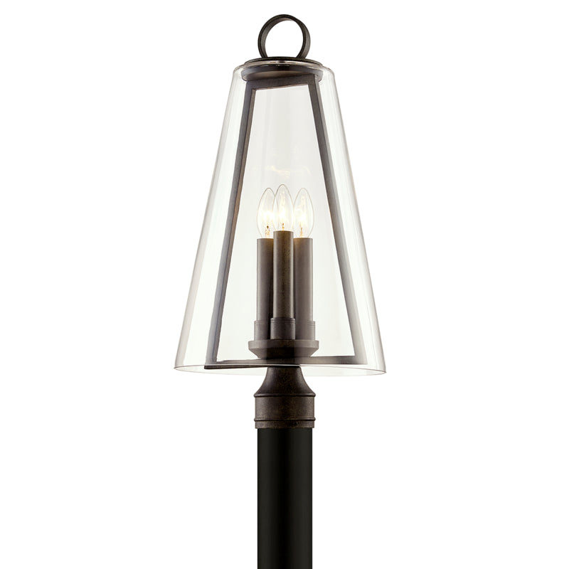  Adamson Three Light Post Lantern In French Iron