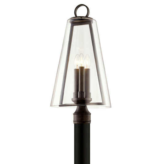  Adamson Three Light Post Lantern In French Iron