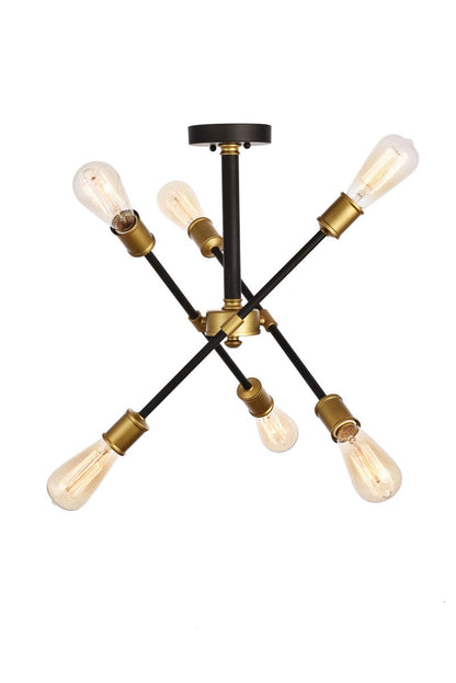  Axel 6-Light Flush Mount