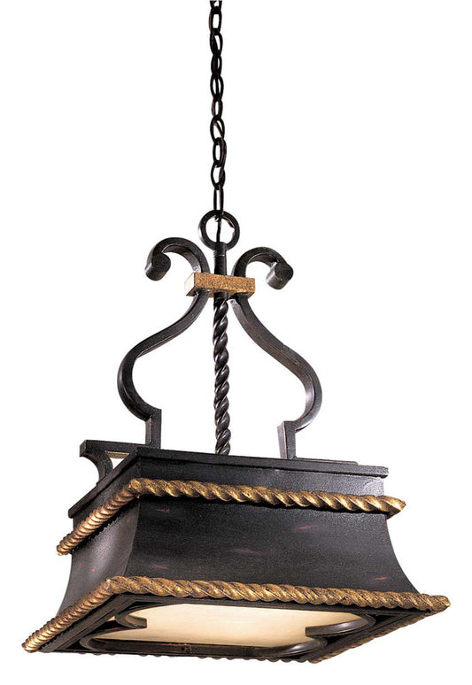  Montparnasse 3-Light Pendant In French Black