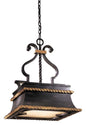 Montparnasse 3-Light Pendant In French Black