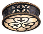  Montparnasse 2-Light Flush Mount In French Black