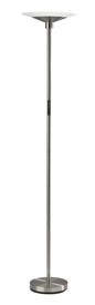  Solar LED Torchiere In Brushed Steel