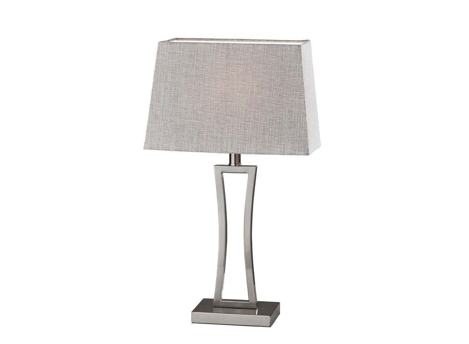  Camila Table Lamp (Set Of 2) In Brushed Steel