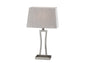  Camila Table Lamp (Set Of 2) In Brushed Steel