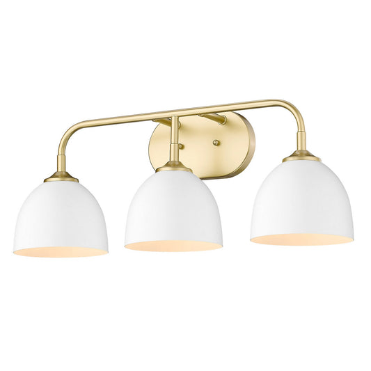 Golden Lighting 3-Light Bath Vanity In Olympic Gold