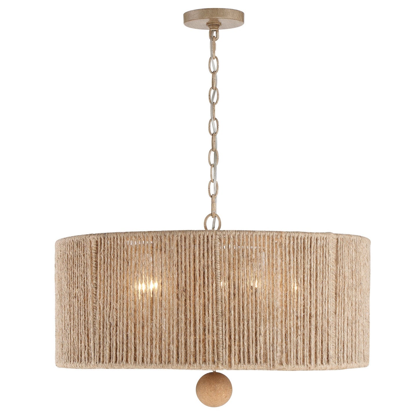  Jessa 5-Light Pendant In Burnished Silver