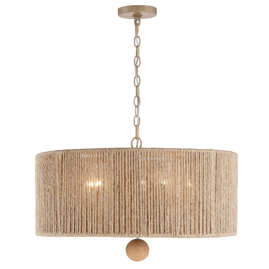  Jessa 5-Light Pendant In Burnished Silver