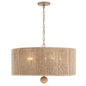  Jessa 5-Light Pendant In Burnished Silver