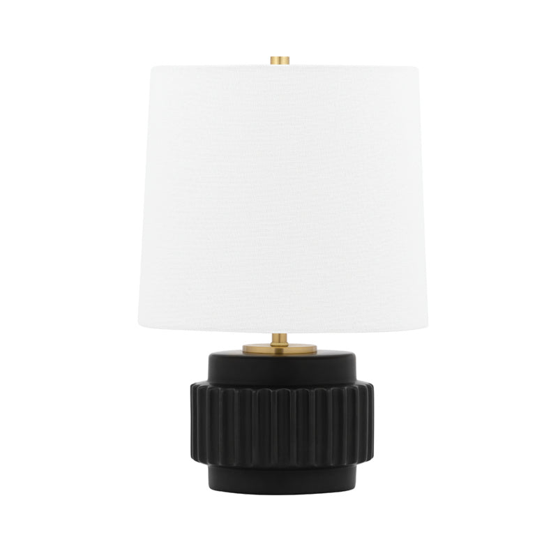  Kalani 1-Light Table Lamp In Matte Black