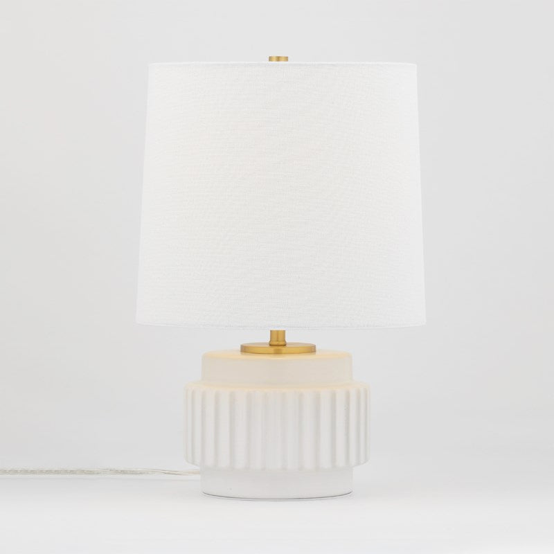  Kalani 1-Light Table Lamp In Matte White