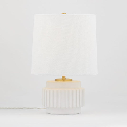  Kalani 1-Light Table Lamp In Matte White