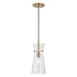  Mila 1-Light Pendant In Aged Brass