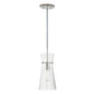  Mila 1-Light Pendant In Polished Nickel