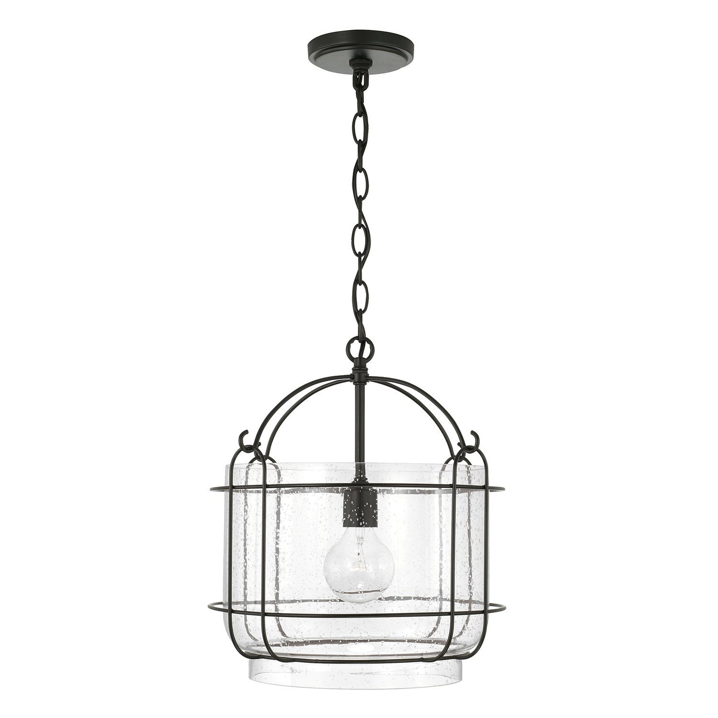  Harmon 1-Light Pendant In Matte Black
