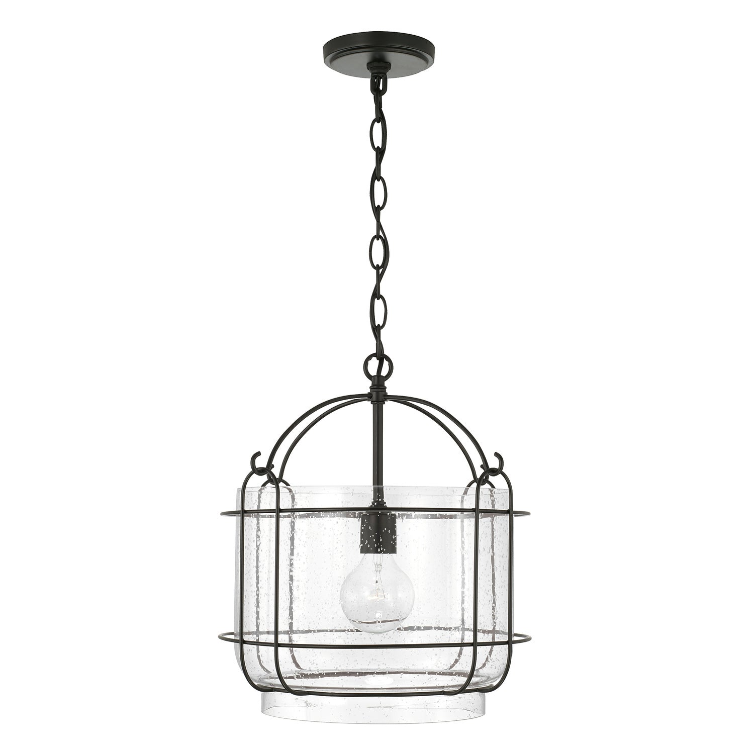  Harmon 1-Light Pendant In Matte Black