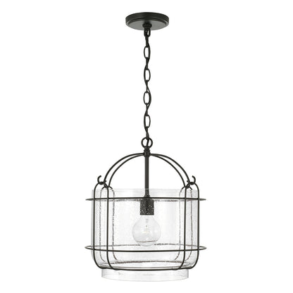 Harmon 1-Light Pendant In Matte Black