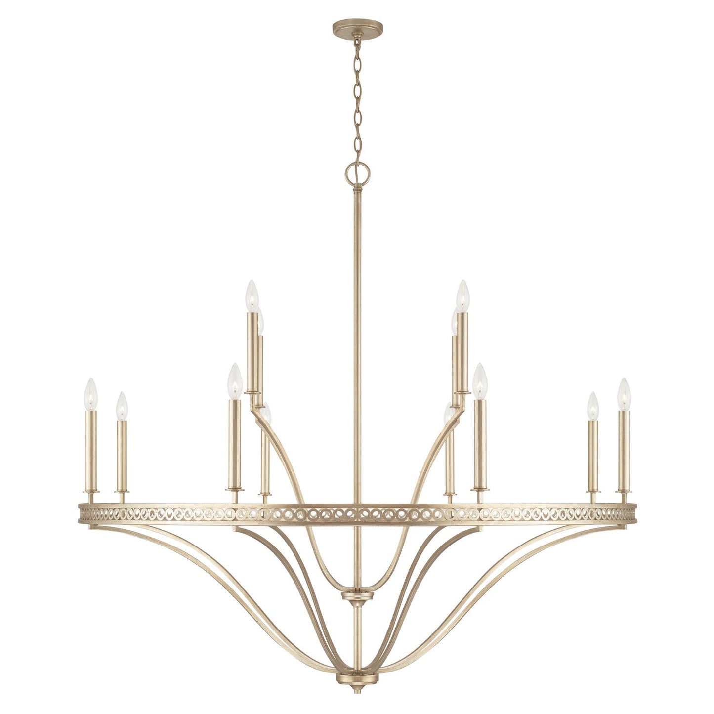  Isabella 12-Light Chandelier In Winter Gold