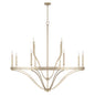  Isabella 12-Light Chandelier In Winter Gold