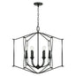  Bentley 6-Light Foyer Pendant In Black Iron