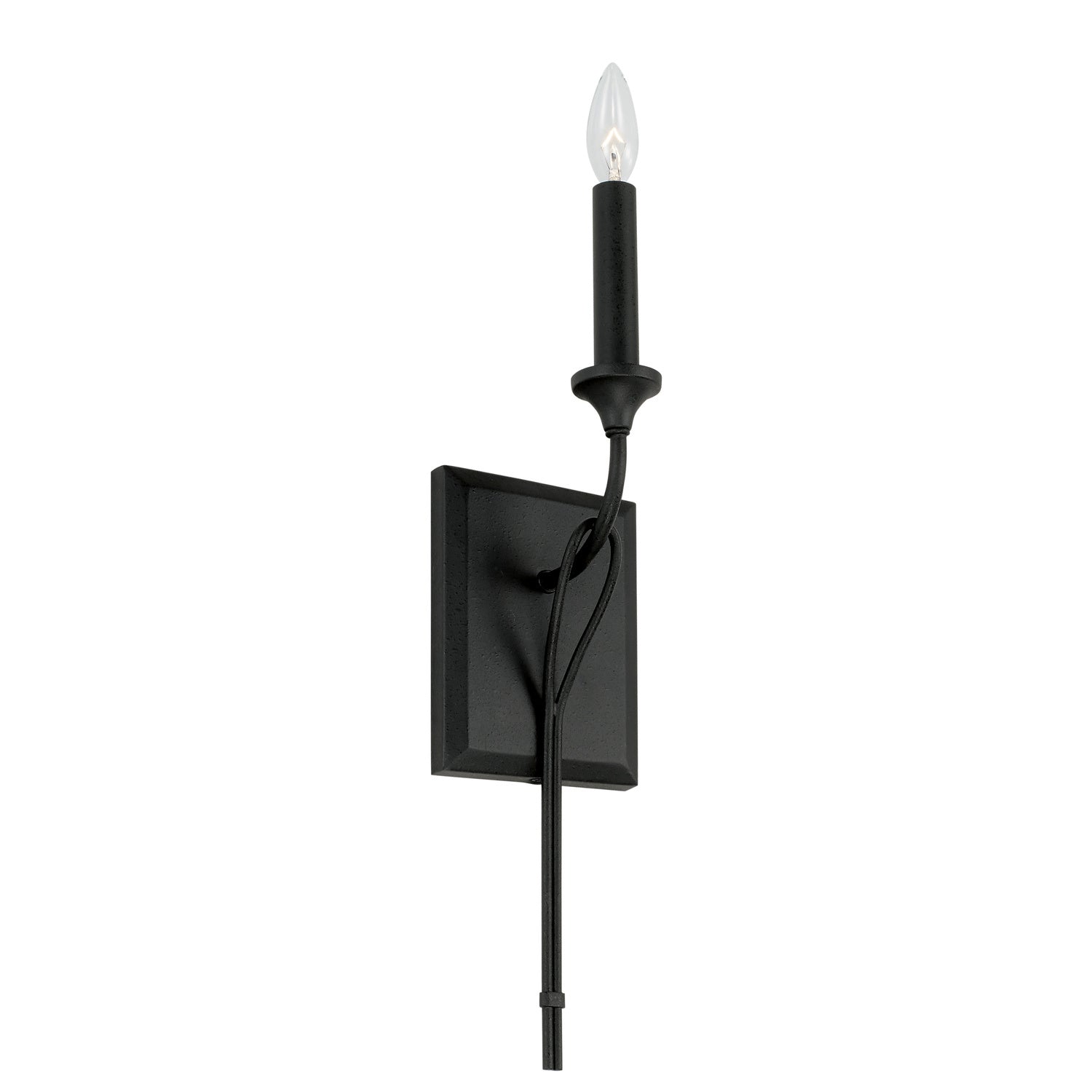  Bentley 1-Light Wall Sconce In Black Iron