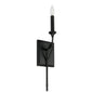  Bentley 1-Light Wall Sconce In Black Iron