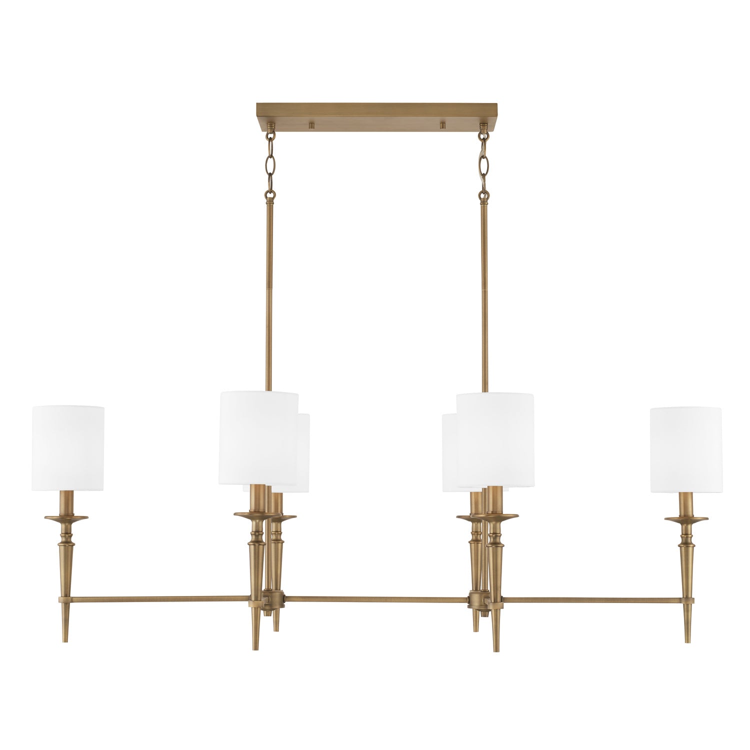  Abbie 6-Light Island Pendant In Aged Brass