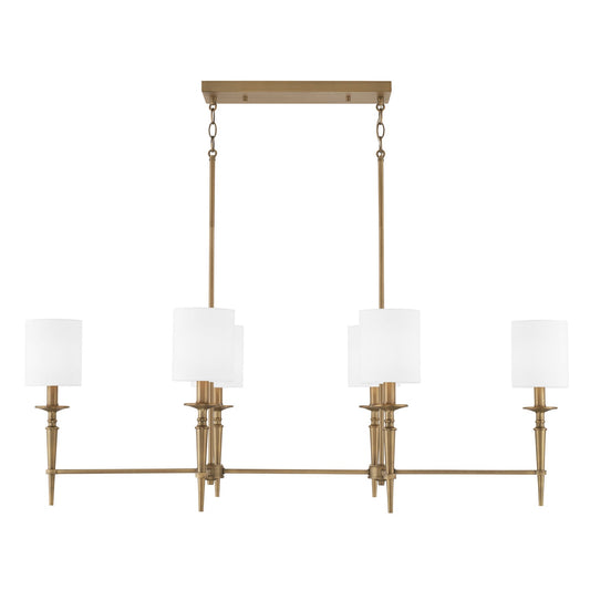  Abbie 6-Light Island Pendant In Aged Brass