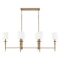  Abbie 6-Light Island Pendant In Aged Brass