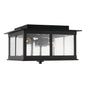  Barrett 3-Light Outdoor Flush Mount In Black