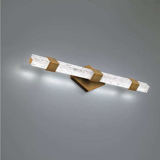  Regal LED Bath Light In Aged Brass