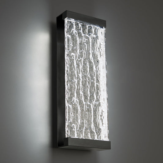  Fusion LED Outdoor Wall Light In Black