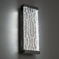  Fusion LED Outdoor Wall Light In Black