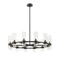 Z-LIte Datus 12 Light Chandelier In Matte Black