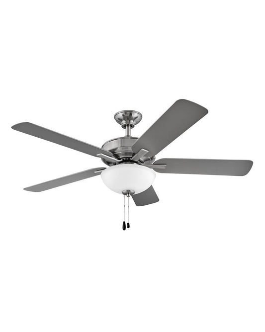  Metro Illuminated 52" Ceiling Fan In Brushed Nickel