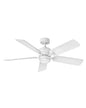  Afton 52" Ceiling Fan In Chalk White