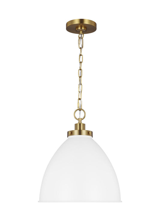  Wellfleet 1-Light Pendant In Matte White